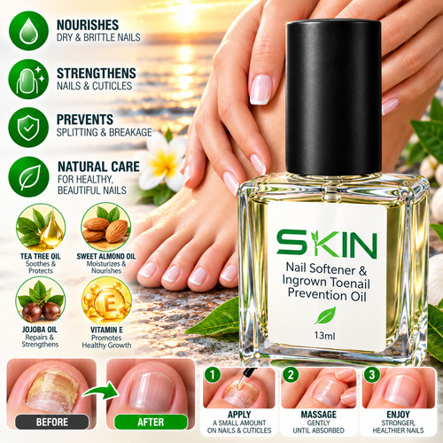 Toe nail softener - toe, oil